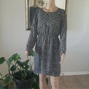 J. Crew Mercantile 4 hearts long sleeve light weight flowy chiffon midi